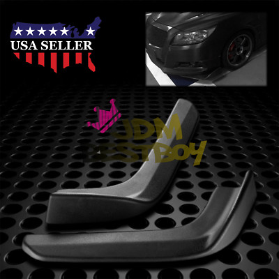 Universal Front Bumper Lip Splitter Spoiler Diffuser Black Urethane Body Kit S09