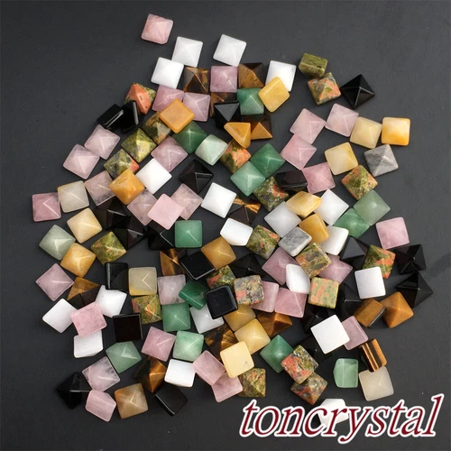 100 piezas Mezcla Mini Pirámide Natural Cuarzo Pirámide Cristal Torre Punto Curación Regalo0 - Imagen 4 de 12