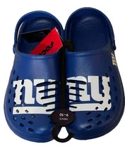 New York Giants FOCO Brand Blue Men's Big Logo Solid Clog With Strap
