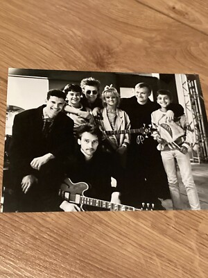 Level 42 and Lisa Maxwell - very rare original press photograph. The Bizz
