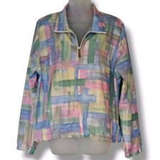 Vintage Koret Windbreaker Size L Pastel Geome...