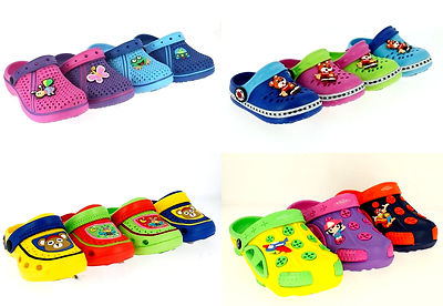 KINDER  CLOGS  SCHUHE  HAUSSCHUHE  SANDALEN  BADESCHUHE  PANTOLETTE  GR. 19 - 33