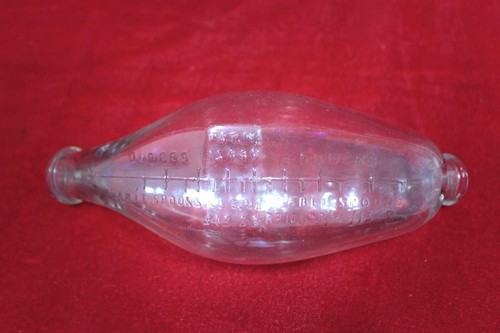 Glass Milk Bottle Feeder Old Vintage Antique Decorative Collectible - Picture 4 of 6