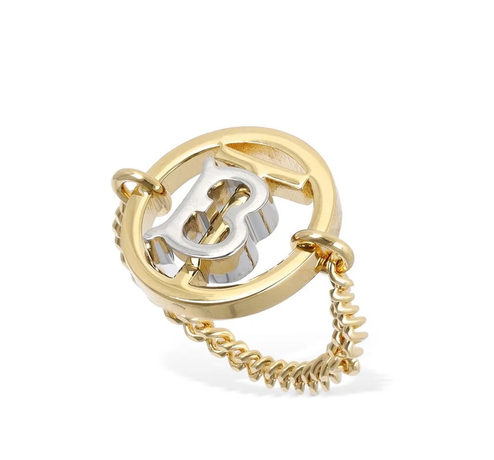 ЦЕПОЧКА С ЛОГОТИПОМ BURBERRY TB И КОЛЬЦО DAMEN СДЕЛАНО В ИТАЛИИ 8056883 44990₽