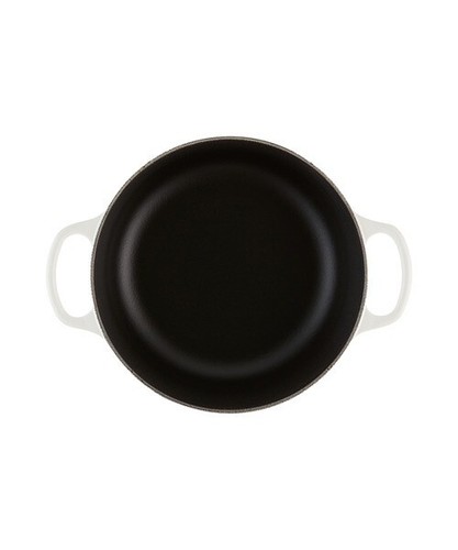 Le Creuset Lace Relief Signature Cocotte Ronde 20cm 2 3/4qt Cotton White NIB - Picture 13 of 15