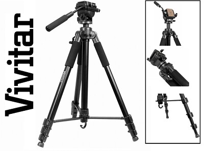 Durable Super Pro 82'' 3-Section Tripod For Canon EOS Rebel SL3 M100 RP