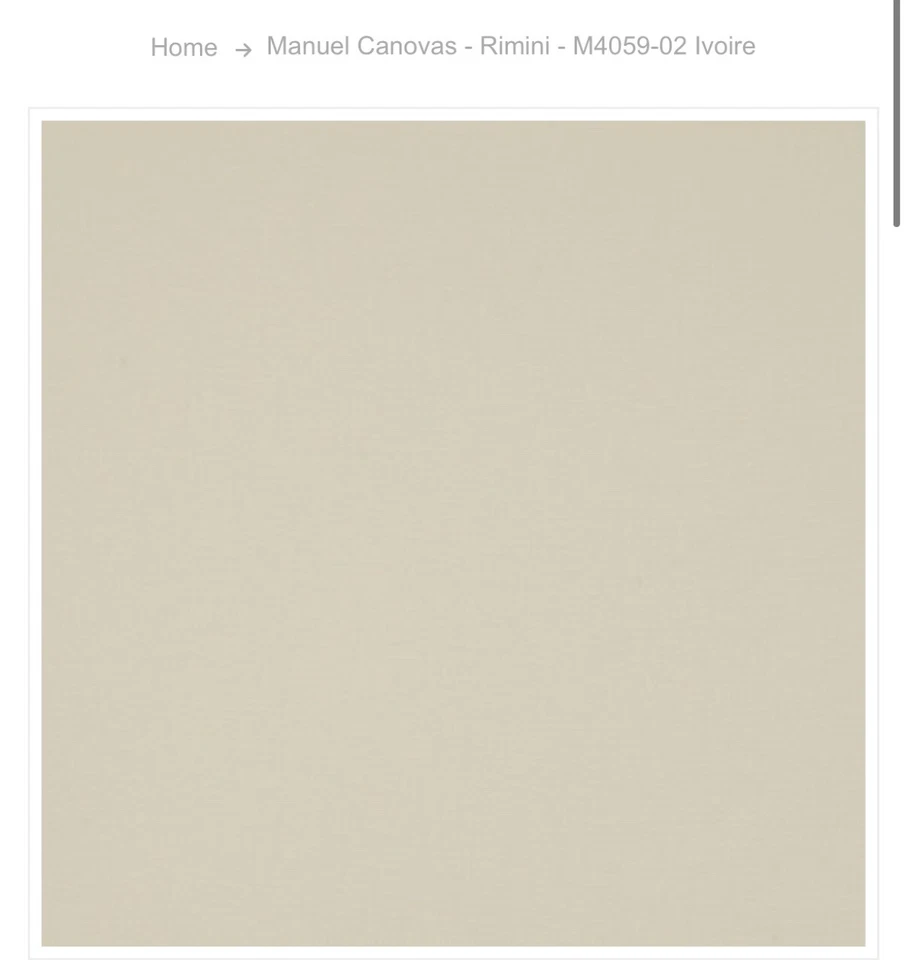 Manuel Canovas Virgin Wool Fabric Rimini M4059-02 Ivoire $136 Per Yard/ 2 Yards - Image 2 of 2