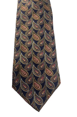 Christian Dior Monsieur Tie Multicolor Paisley 100% Imported Silk Made in USA - Picture 3 of 6