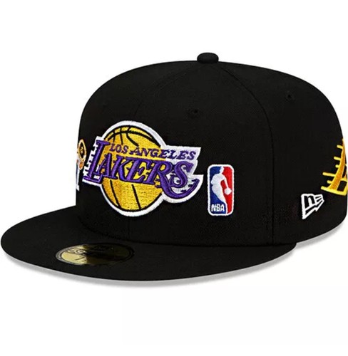Los Angeles Lakers 17X Champion Ring Multi patches black fitted cap by Newera - Picture 8 of 8