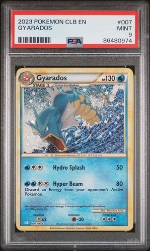 PSA 9 Gyarados 007/034 Pokemon Classic Collection CLB 2023 Mint Englisch Karte