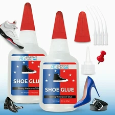 Adhesive Guru Professional Shoe Glue (2x0.7 oz), Shoe Sole Repair, Ultimate Shoe