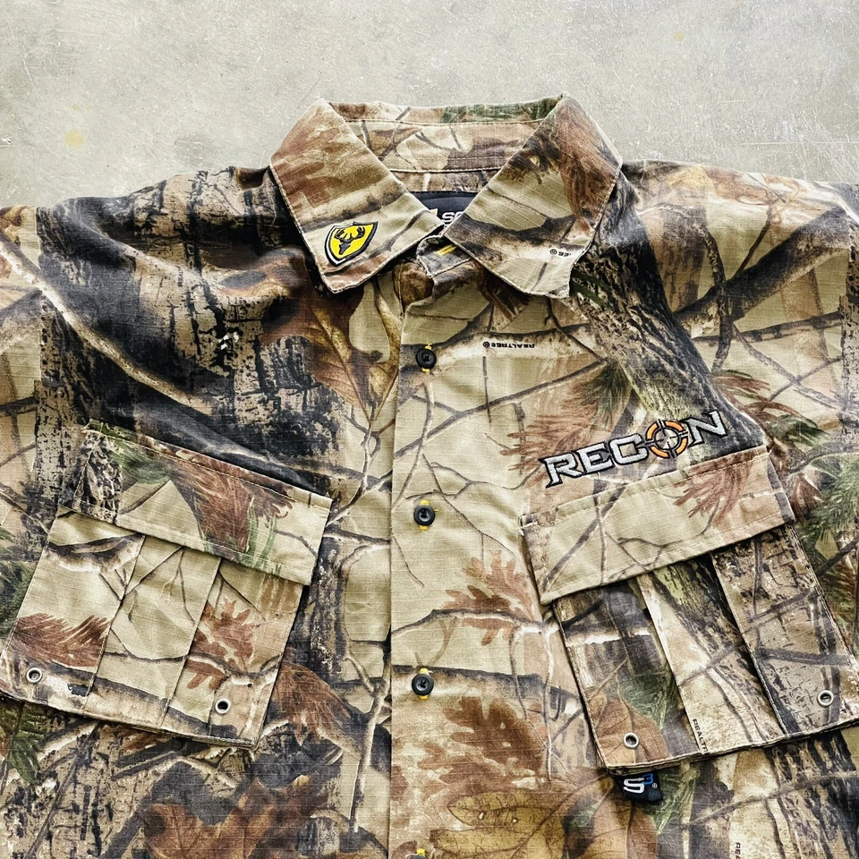 scent shield Real Tree camo shirt Men’s XL long sleeve Recon Hunting Layer One - Image 2 of 4