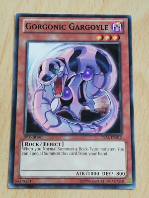 Yu-Gi-Oh! Karte – Gorgonic Gargoyle (LVAL-EN012) – 1st Edition, Common, Aus Legacy Of The Valiant