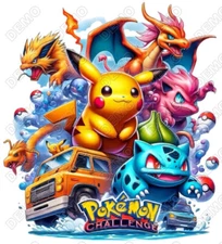Pokemon Challenge  DTF  Shirt Iron on Transfer