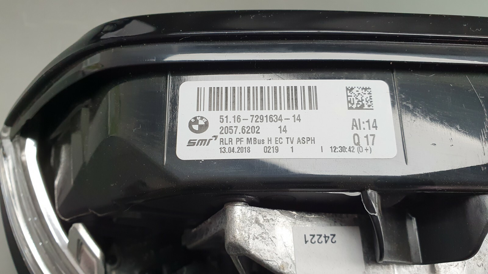 Orig BMW 3er Gt F34 Exterior Mirror Mem Ec Cam Anklappbar Rlr Plus 7291634