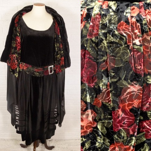 Antique 1920s Velvet Dress and Cocoon 