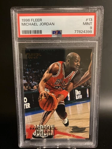 1996 Fleer Michael Jordan #13 PSA 9 MINT Chicago Bulls HOF GOAT