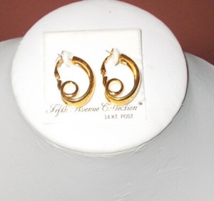 Authentic EG-INAS-HP-00  Gold Plated Hoop Earrings £95.00