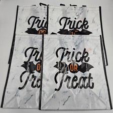 Celebrate It Halloween Large Reusable Tote Bags 15" x 13" x 7"  SET OF 4  NWT