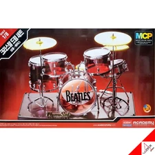 ACADEMY 1/8 Crystal Drum Set single-bass Beatles MCP Edition Hobby Model #15600