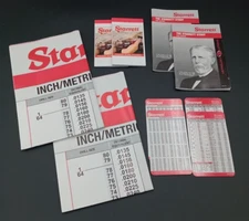 Large Shop Lot- STARRETT 24 x 38 Poster Memo Pads Decimal Metric Card Story