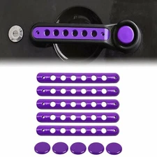 Purple Grab Handle Insert Cover Button Knob Trim for Jeep Wrangler JK 2007-2017
