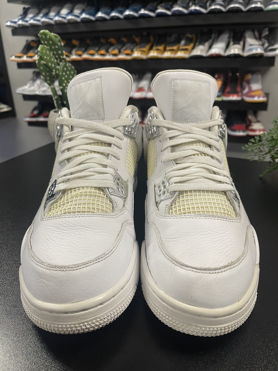 Size 15 - Nike Air Jordan 4 Pure Money White Silver 308497