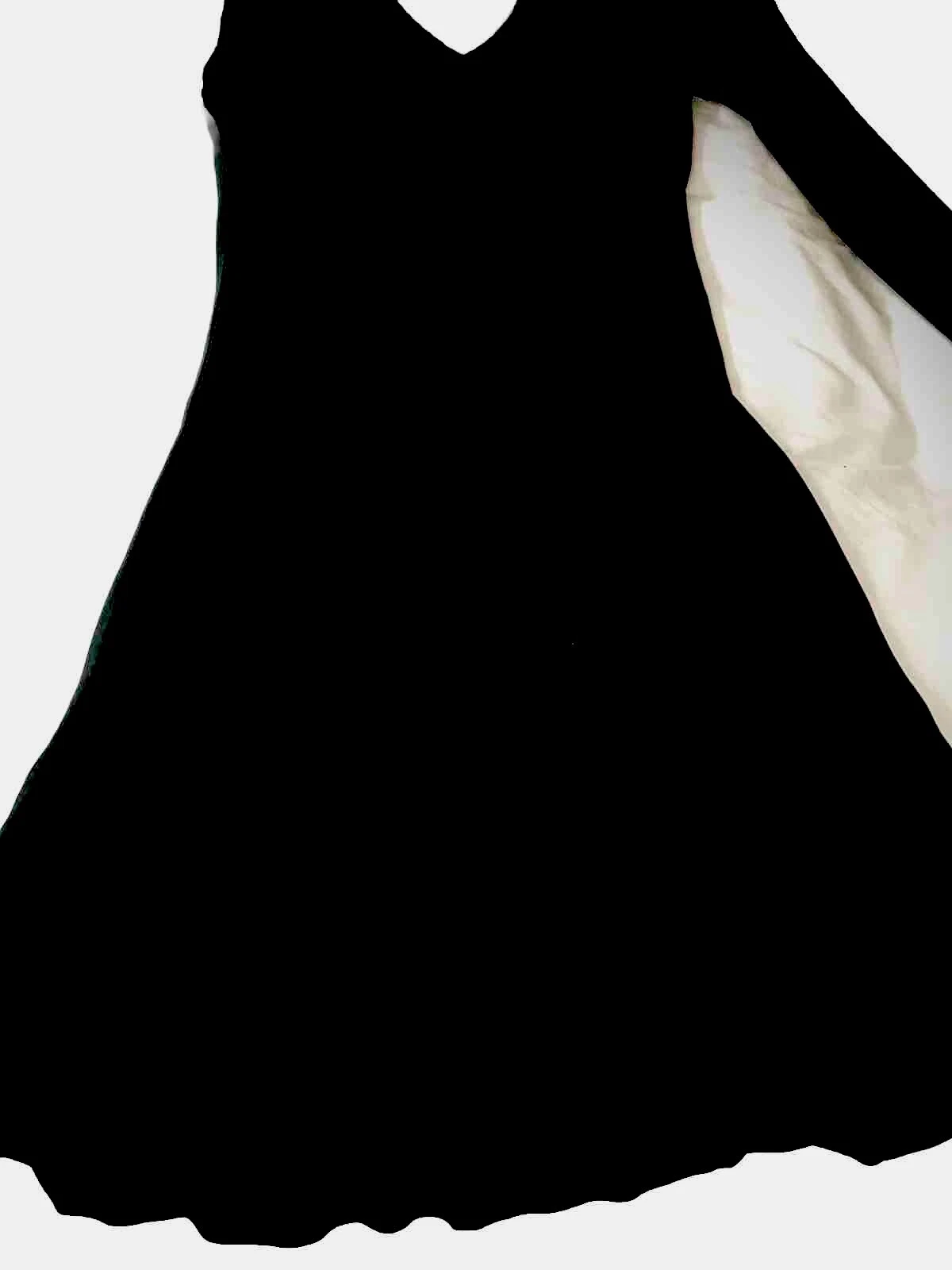 AUTENTICO ABITO VINTAGE VERSACE BLACk Jersey CORDINI Ruffles anni 2000