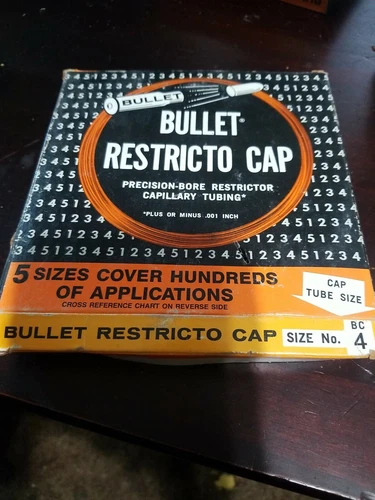 BULLET RESTRICTO CAP, BC 4 CAPILLARY TUBING 
