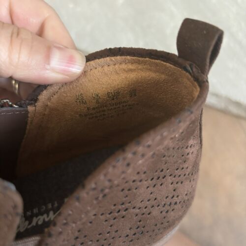 Botines perforados de microfibra marrón con cremallera talla 11 Dr. Scholl’s para mujer - Imagen 7 de 7