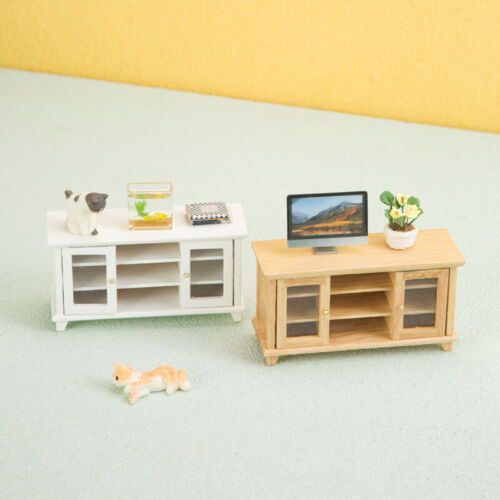 1:12 Dollhouse Miniature TV Cabinet Combination Cabinet Mini Modèle Cabinet  - Foto 1 di 10