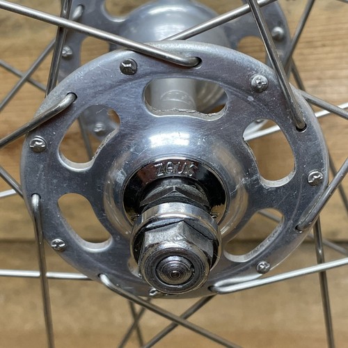 Zeus Pista High Large Flange Tubular Front 700C Wheel Mavic Championnat Du Monde - Picture 6 of 10