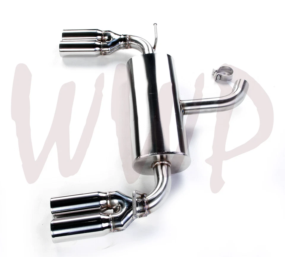 Sistema de escape trasero eje inoxidable de 2,5" 3" puntas cuádruples 06-09 VW Golf GTI 2,0 L MK5 Foto 2 de 3