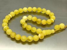 Amber Islamic 33 Prayer Beads Gift Round BALTIC TASBIH Mat Beads 18,6g 15599
