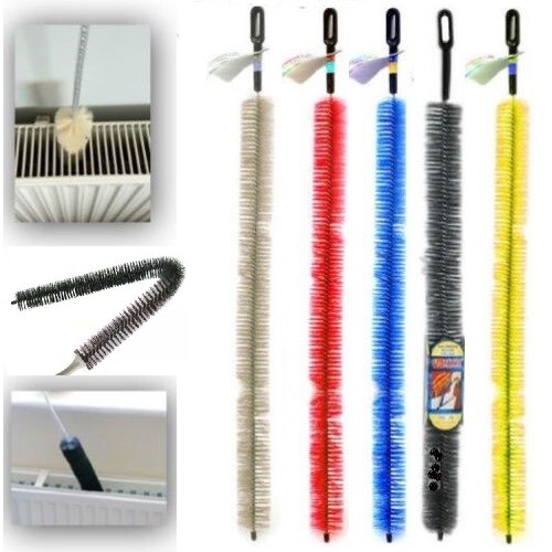 Long Handle Easy Reach Radiator Cleaning Bristle Brush Dust Duster Cleaner 70CM - Picture 1 of 2