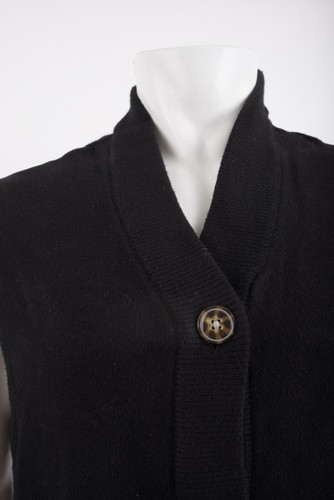 Zara Girls Buttoned Knit Waistcoat Sweater Vest Size 13-14 yr Black 8082/702 NWT - Picture 6 of 7