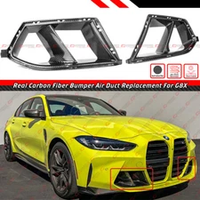 FOR 2021-26 BMW G80 G82 M3 M4 WET CARBON FIBER FRONT BUMPER AIR DUCT REPLACEMENT