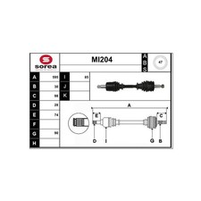 Cardan Mitsubishi L200