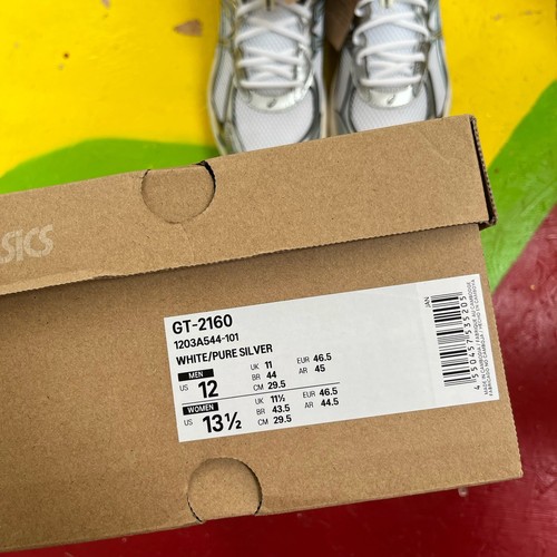 ASICS GT-2160 WHITE PURE SILVER SKY BLUE UK11 🩵 TRUSTED SELLER 🩵 FAST SHIP 🚚 - Picture 7 of 7
