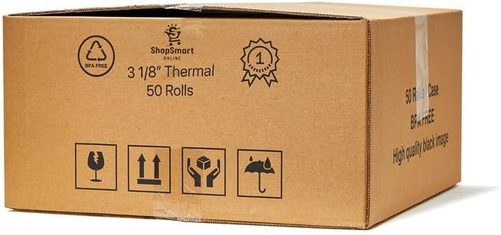 как выглядит 50 3 1/8 x 230 Thermal Paper Receipt Rolls 3.125 x 230 ft POS/Cash Register фото