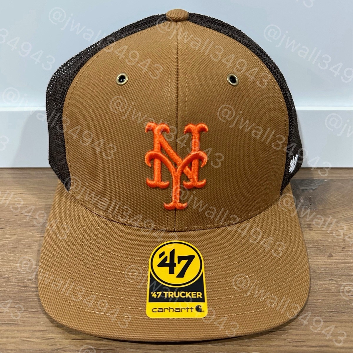 New York Mets Carhartt x 47 Trucker Snapback Hat Adjustable Mens
