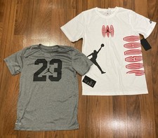 Nike Air Jordan 2pc Set T-shirt Youth Boy's Outfit Multi Size 18/20 XL New