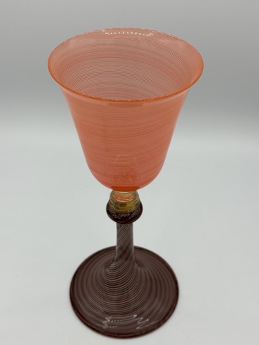 DF Glassworks Blown Glass Goblet Signed Davide Fuin, Murano Italy - Picture 14 of 14