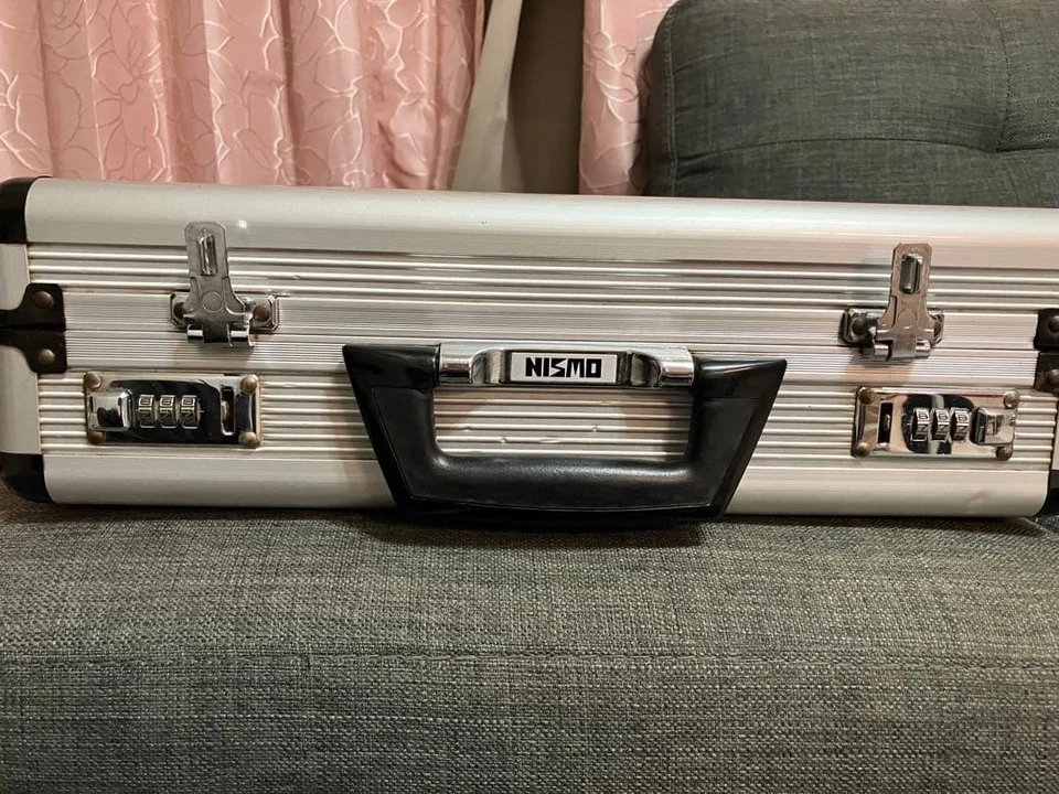 NISMO алюминиевый прикрепить чехол винтажный серебро редкая старый логотип 30 + лет Японии - Изображение 2 из 4