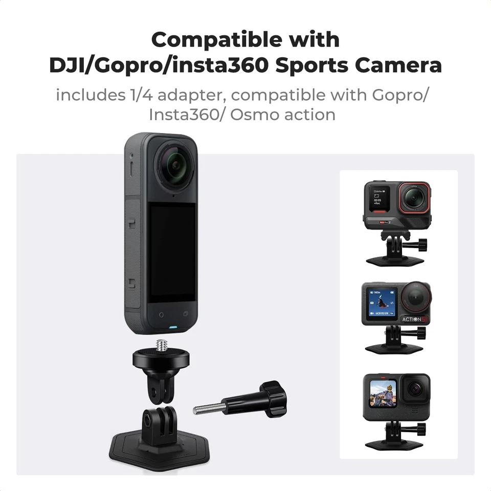 K&F Concept 2-pack Flexible Adhesive Helmet Mount Kit use Genuine 3M for GoPro - Image 4 of 4