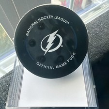 Anthony Cirelli Tampa Bay Lightning Game Used Goal Puck 11/23/2024 vs. Dallas