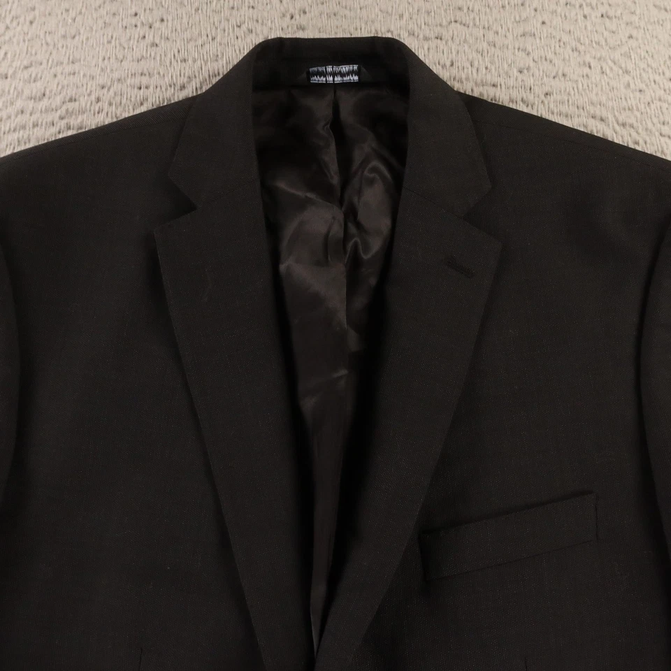 Chaqueta Marc Anthony M 42R Gris Negro Ojo de Pájaro 100% Lana Blazer Abrigo Deportivo Foto 2 de 4