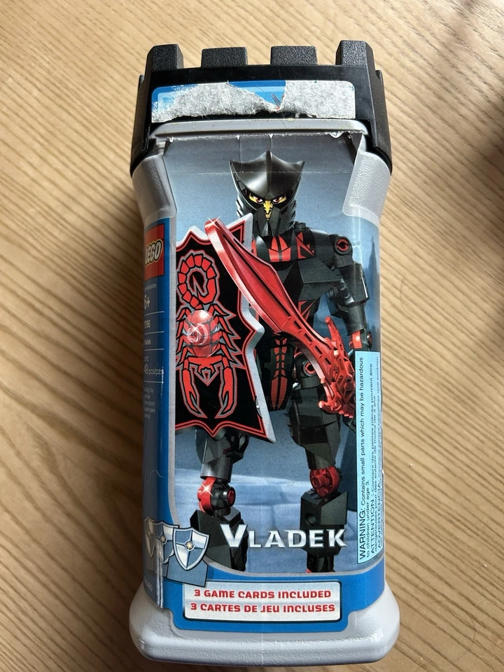 LEGO Knights Kingdom II 8774 Vladek Figure w/ Canister Cards Accessories - Image 2 of 2