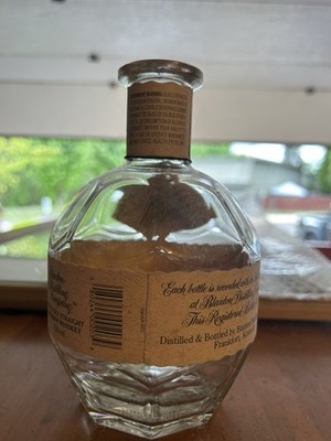 Blanton's Whiskey Empty Bottle with Tag, Box, And Bag.
