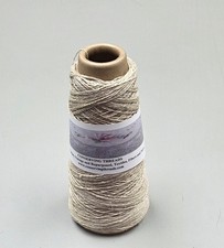 Hemp Yarn. 250 Yards. Cone Natural Fine Twine. 2-Ply.